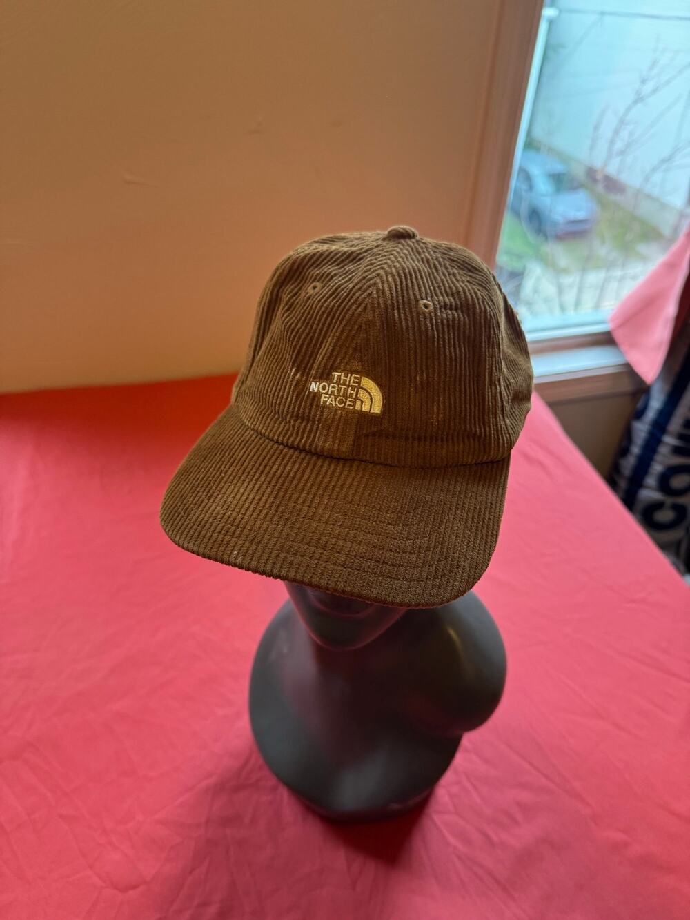The North Face Norm SE Corduroy Hat Cap Brown One Size Adjustable Flawed